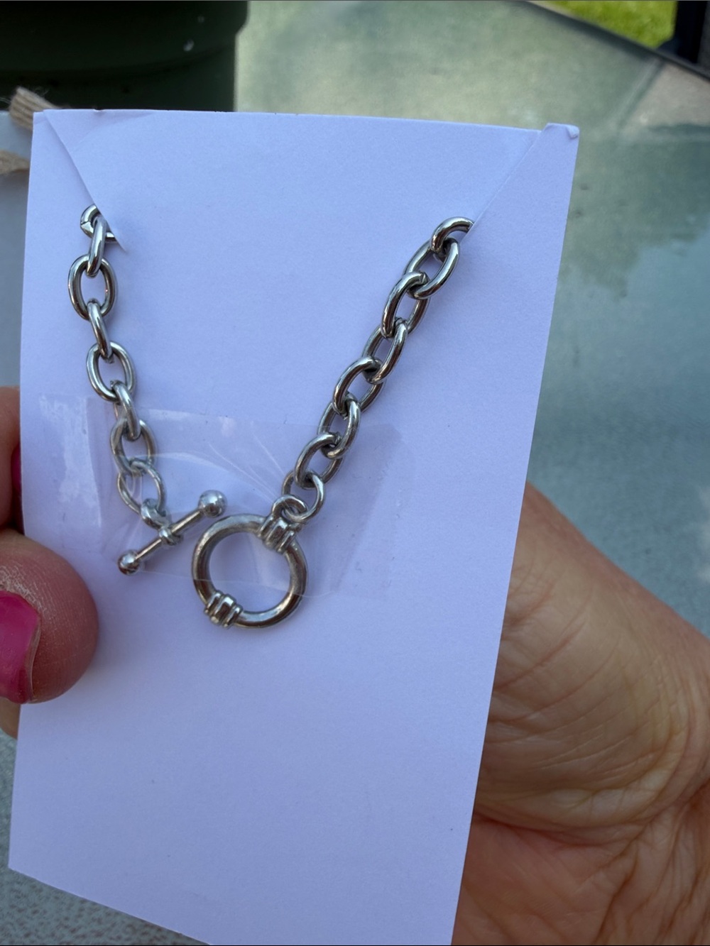 Wife Mom Boss Silver Pendant toggle bracelet - Picture 2 of 2